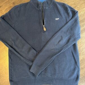 Vineyard Vines Navy Half-Zip Sweater